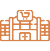 Universitäts- oder Behördengebäude-Icon
