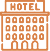 Hotelgebäude-Icon